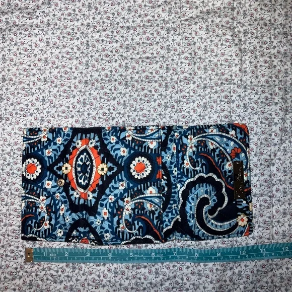 Blue and Orange Tri-Fold Vera Bradley Wallet! - Picture 2 of 5